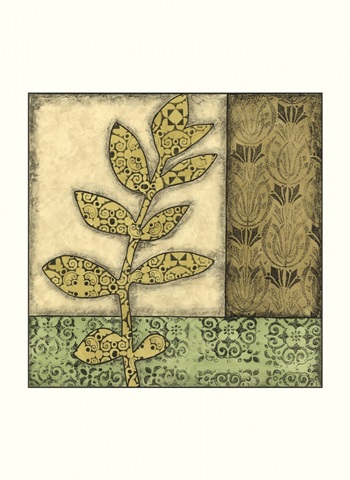 Small Green Leaves and Patterns III