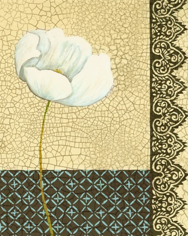 Crackled Tile Botanical II