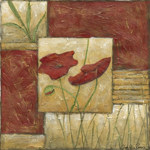 Red Lacquer Collage I