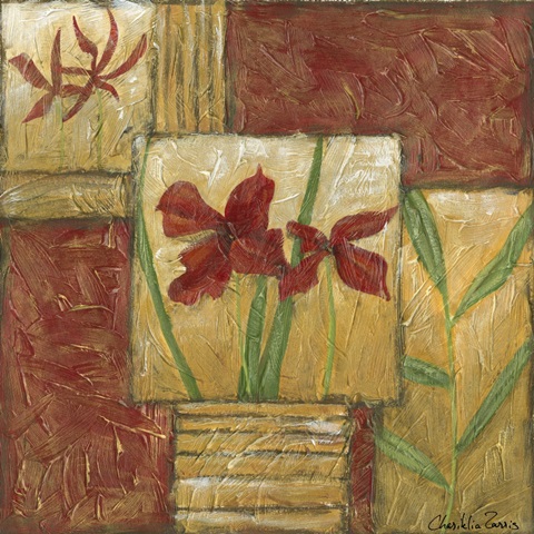 Red Lacquer Collage III