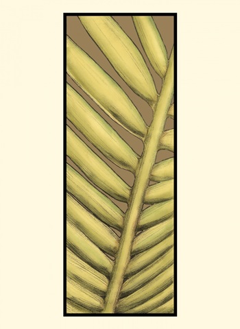 Small Graphic Palms on Khaki V