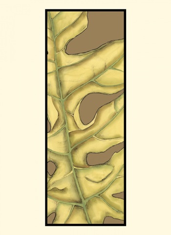 Small Graphic Palms on Khaki VI