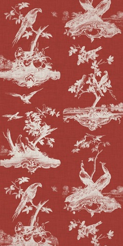 Toile in Crimson