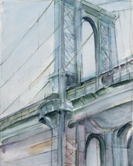 Watercolor Bridge Study I