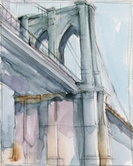 Watercolor Bridge Study II