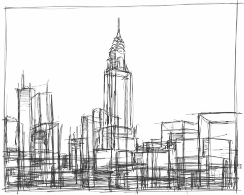 Wire Frame Cityscape II