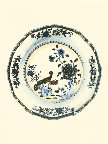 Blue and White Porcelain Plate IV