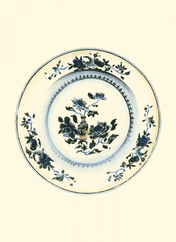 Blue and White Porcelain Plate V