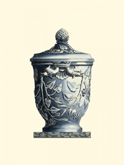 Blue Porcelain Urn I