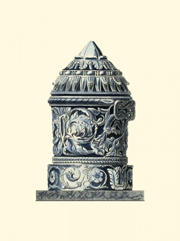 Blue Porcelain Urn II