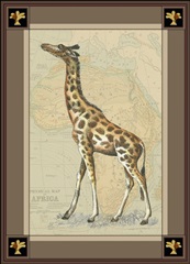 Giraffe with Border I