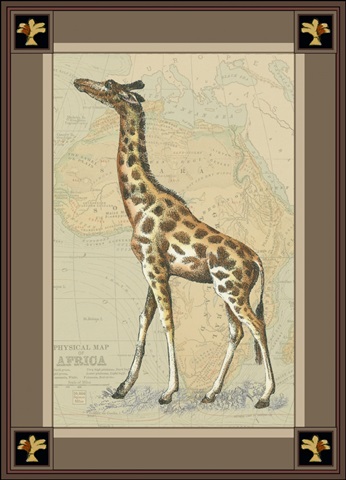 Giraffe with Border I