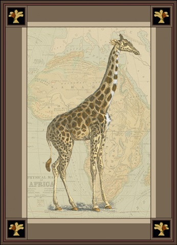 Giraffe with Border II