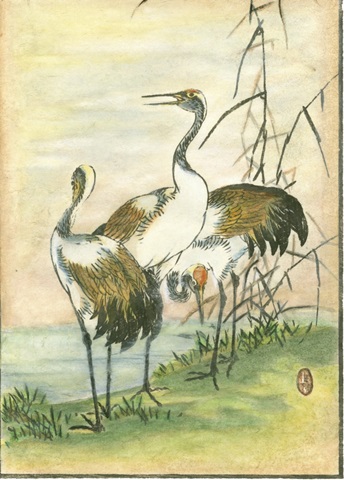 Oriental Cranes I