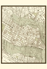 Sepia Map of New York