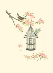 Small Birds on a Branch I