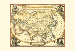 Small Nautical Map of Asia