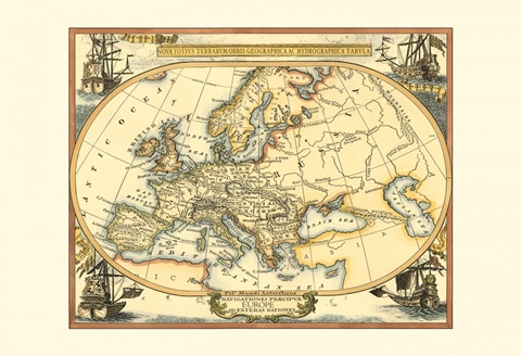 Small Nautical Map of Europe