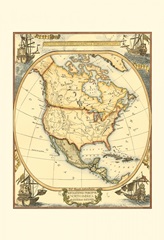 Small Nautical Map of North America
