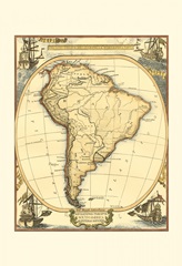Small Nautical Map of South America