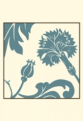 Teal Floral Motif II