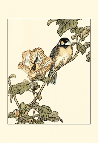 Oriental Bird on Branch I