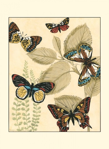 Small Graphic Butterflies I
