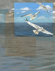 Three White Gulls III