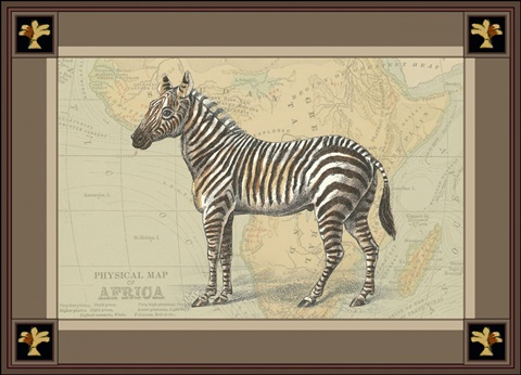 Zebra with Border I