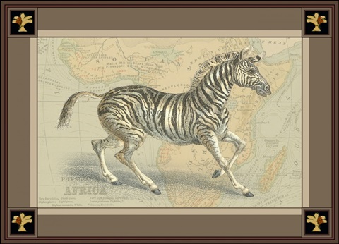 Zebra with Border II