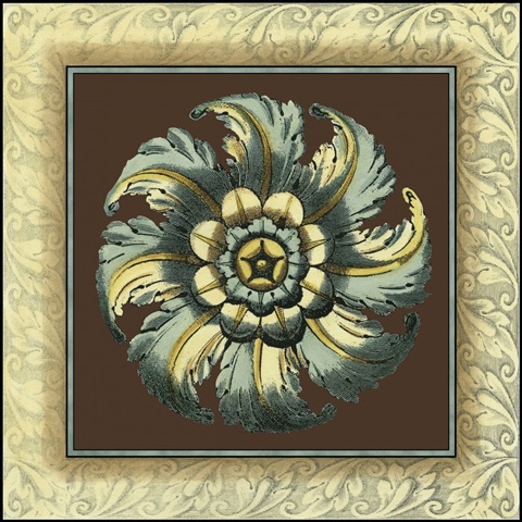 Brown and Blue Rosettes II