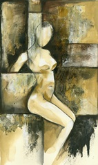 Contemporary Seated Nude I