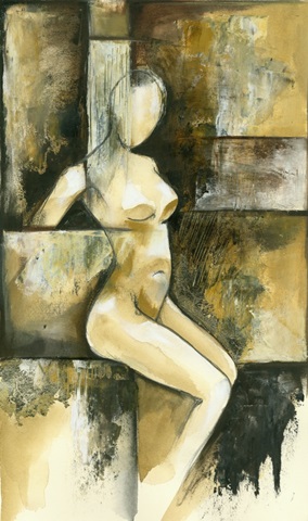 Contemporary Seated Nude I