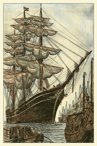 Printed Majestic Ship II