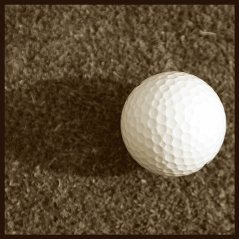 Sepia Golf Ball Study IV