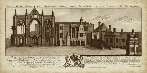 View of Newstead Abbey