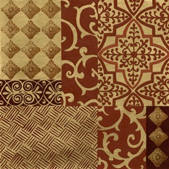 Henna Patterns on Gold I