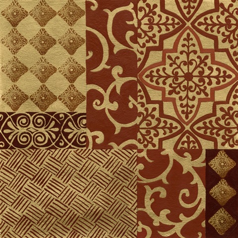 Henna Patterns on Gold I