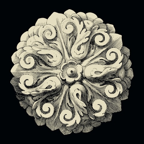 Black and Tan Rosette II