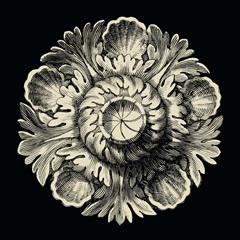Black and Tan Rosette III