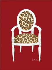 Giraffe Chair on Red