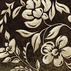 Coffee and Cream Brocade I