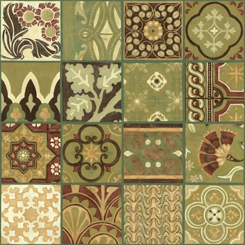 Pistachio Patchwork I