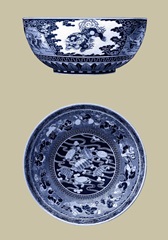 Porcelain in Blue and White I