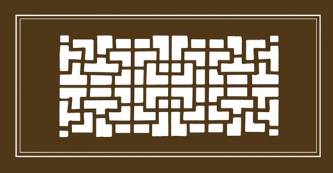 Shoji Screen in Brown III