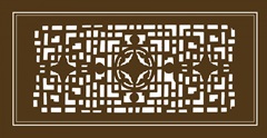 Shoji Screen in Brown IV