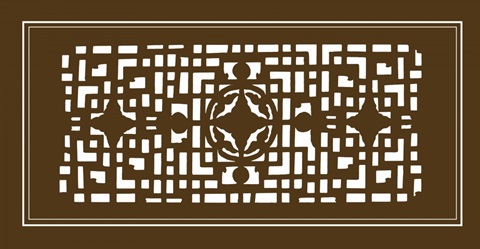 Shoji Screen in Brown IV