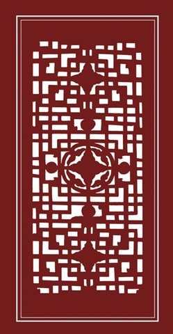 Shoji Screen in Cinnabar IV