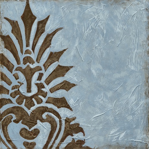 Silver Damask I