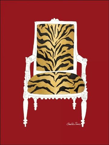 Tiger Chair on Red